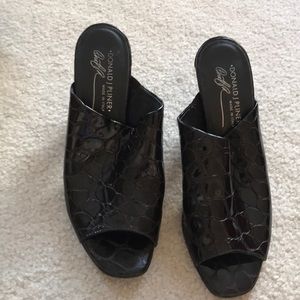 Dark brown Donald Pliner Mules Size 8